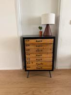 Dutchbone Sol Large ladekast / kabinet vintage look, Huis en Inrichting, Kasten | Ladekasten, Ophalen, 50 tot 100 cm, Zo goed als nieuw