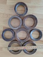 houten gordijnringen, Hobby en Vrije tijd, Ophalen of Verzenden, Gebruikt, Materiaal