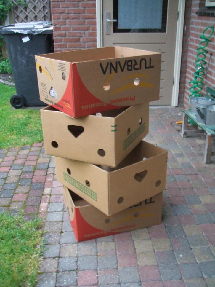 opslagdozen of verhuisdozen, Doe-het-zelf en Verbouw, Kratten en Dozen, Gebruikt, Doos, 35 tot 50 cm, Minder dan 40 cm, Ophalen