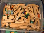Houten Treinbaan Set - Veel Baandelen en Accessoires!, Ophalen, Gebruikt, Jongen of Meisje