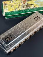 M. Hohner Echo Mondharmonica, Ophalen of Verzenden, Gebruikt, Overige typen, Met koffer of doosje