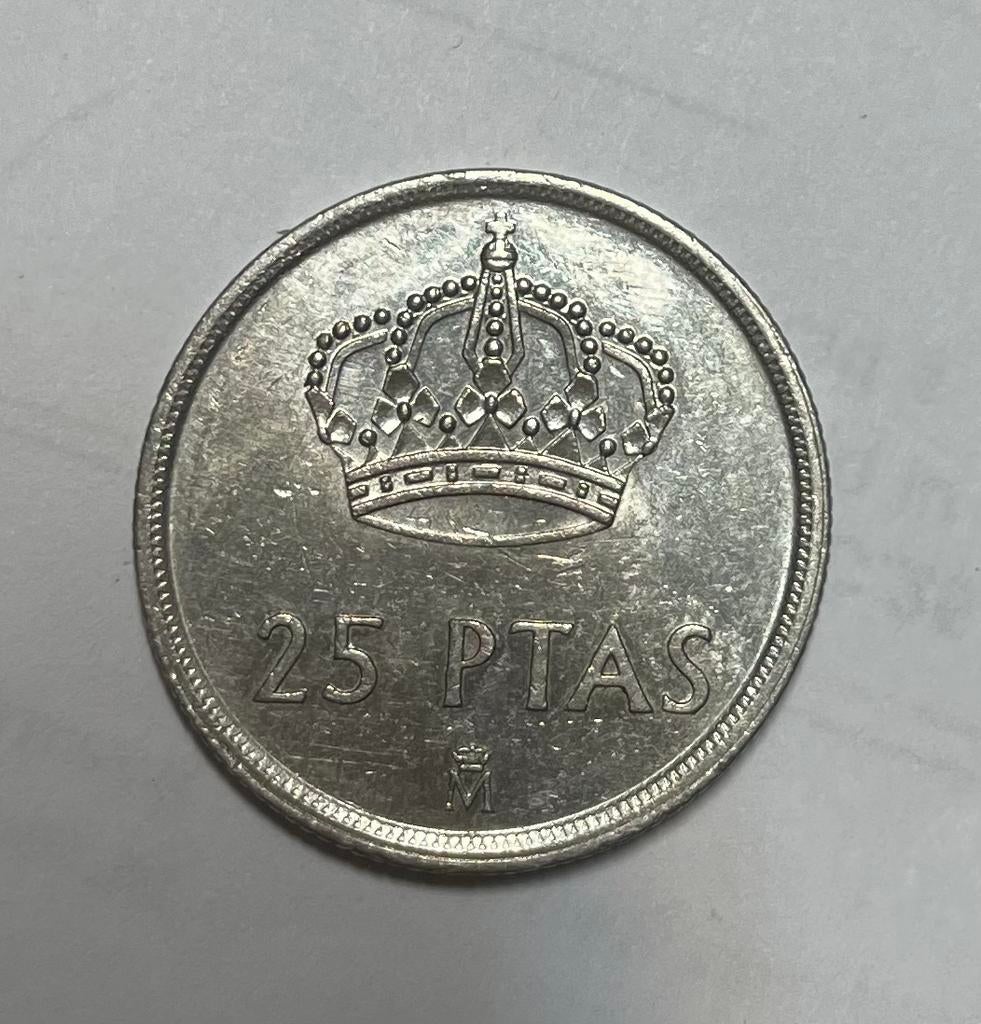 25 pesetas Spanje 1983, Ophalen of Verzenden, Overige landen