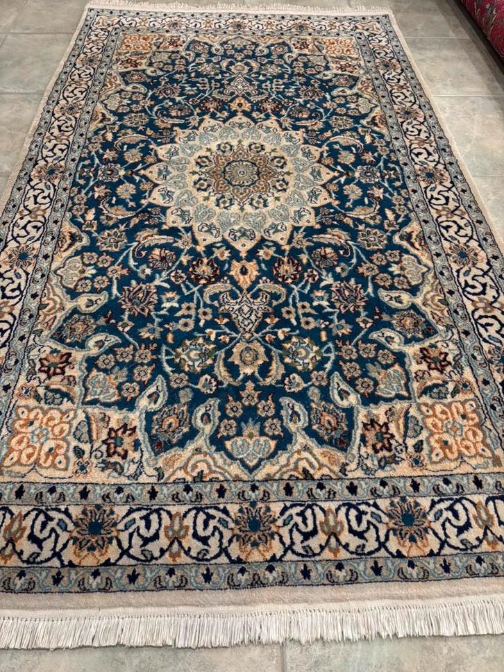 Prachtig handgemaakt Nain tapijt – uit Nain, Iran, Huis en Inrichting, Stoffering | Tapijten en Kleden, Zo goed als nieuw, 200 cm of meer