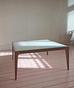 salon tafel, 50 tot 100 cm, Glas, Vierkant, Zo goed als nieuw