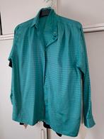 Blouse, maat 42, uit jaren 80, zeegroen, Ophalen of Verzenden, Gedragen, Maat 42/44 (L)