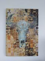 Schilderij, Skull, metaal, geel, Ophalen