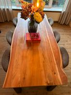 Boomstam Eettafel - Zo Goed Als Nieuw!, 200 cm of meer, Zo goed als nieuw, Vijf personen of meer, Rechthoekig
