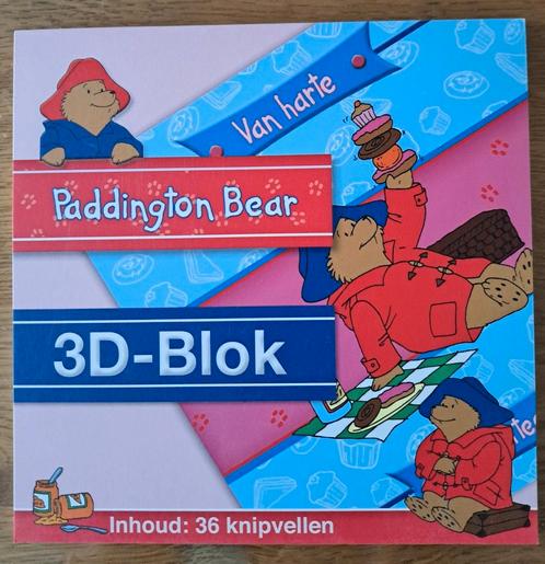 3d knipvellen blok van Beertje Paddington, Hobby en Vrije tijd, Kaarten | Zelf maken, Nieuw, Knipvel, Ophalen of Verzenden