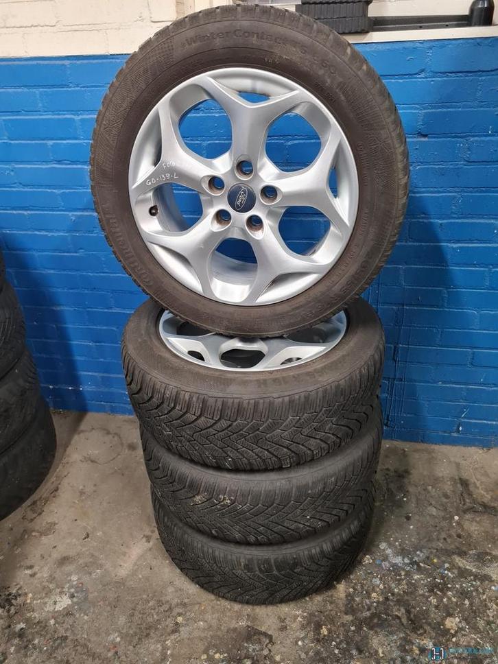 Ford C-Max winterset 205 55 16 origineel, Auto-onderdelen, Banden en Velgen, Banden en Velgen, Winterbanden, 16 inch, Personenwagen
