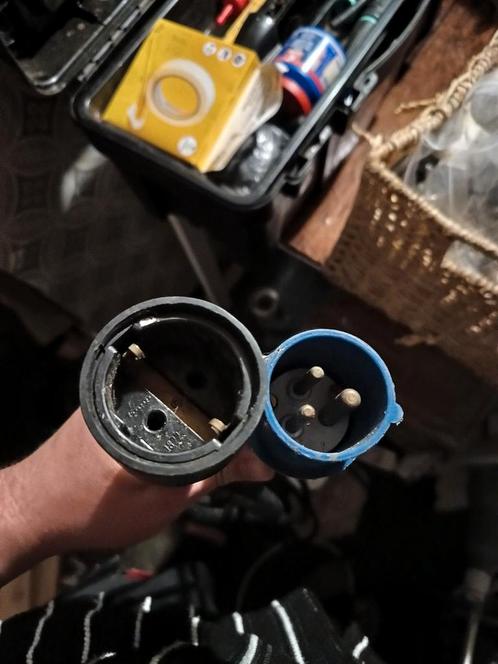 Verloopkabel 3 Fase naar 2 Fase Geaard - 5 Meter, Caravans en Kamperen, Kampeeraccessoires, Gebruikt, Ophalen of Verzenden