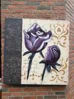 -	Schilderij tulpen groot, Huis en Inrichting, Woonaccessoires | Schilderijen, Tekeningen en Foto's, Ophalen of Verzenden
