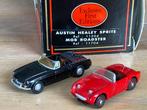 EFE - MGB Roadster zwart & Austin Healey Sprite rood 1:76, Hobby en Vrije tijd, Modelauto's | Overige schalen, Ophalen of Verzenden