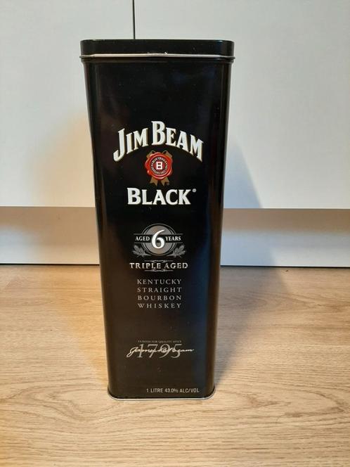 Jim Beam black blik (leeg), Verzamelen, Blikken, Ophalen of Verzenden