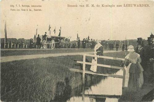 (300-140-017) Leeuwarden Bezoek Koningin, Verzamelen, Ansichtkaarten | Nederland, Friesland, Verzenden