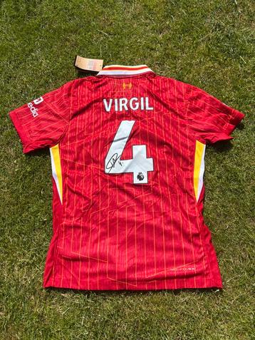 Virgil van Dijk Gesigneerd Liverpool FC shirt 24/25 beschikbaar voor biedingen