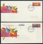AUSTRALIE/CHRISTMAS Isl. 2003 2x Jaar v.d. Geit Envelopes,, Verzenden, Gestempeld