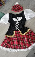 Schotse jurk met muts - Maat M, Maat 38/40 (M), Ophalen of Verzenden, Kleding, Overige thema's