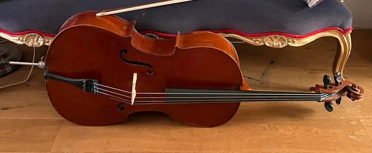 Franse Mirecourt cello 4/4 – incl. strijkstok, Muziek en Instrumenten, Strijkinstrumenten | Cello's, Gebruikt, 4/4-cello, Met koffer