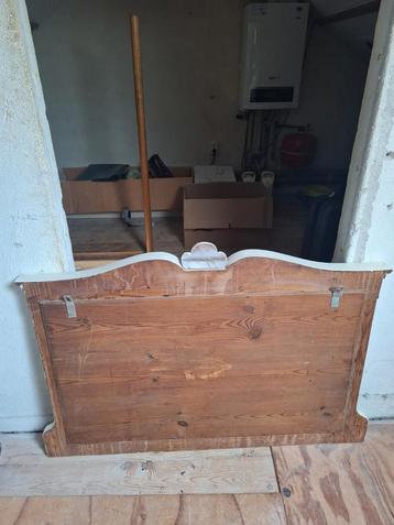 spiegel met facet geslepen glas houten lijst beschikbaar voor biedingen