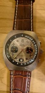 Lasita Chronautic met Carrera Valjoux 7734 herenhorloge., Overige merken, Staal, Met bandje, Polshorloge