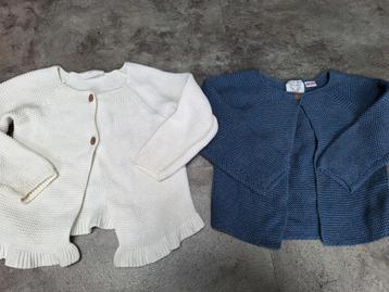 2 mooie vestjes mt 92/98: Topomini en Zara! voorjaar beschikbaar voor biedingen