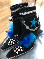 Feestelijke zwarte enkellaarsjes 40, Ophalen of Verzenden, Zo goed als nieuw, Zwart, Lage of Enkellaarzen