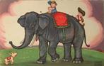 Dumbo kinderen ritje op olifant hondje illustr  M. Boriss, Verzamelen, Gelopen, Overige thema's, 1920 tot 1940, Verzenden