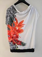 T-shirt | Smash! | bloemmotief | maat 36 | S | floral, Smash!, Ophalen of Verzenden, Zo goed als nieuw, Korte mouw