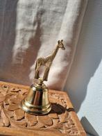 Messing goudkleurige bel met giraf, Ophalen of Verzenden