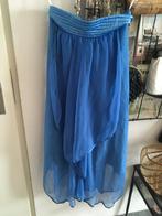 Vintage blauwe voile Vera Mont design rok gala boho 36 S M, Kleding | Dames, Gelegenheidskleding, Galajurk, Blauw, Ophalen of Verzenden