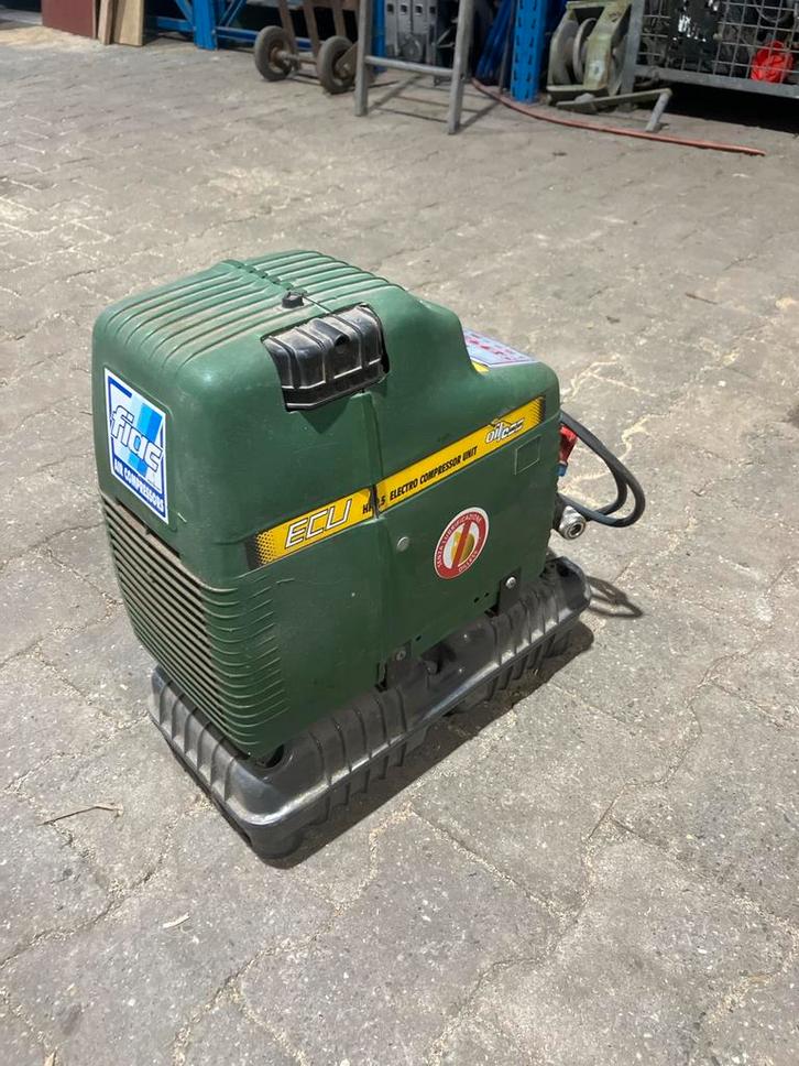 Compressor, Doe-het-zelf en Verbouw, Aggregaten, Gebruikt, Benzine, Minder dan 5 kVA, Elektrisch startend, Ophalen of Verzenden