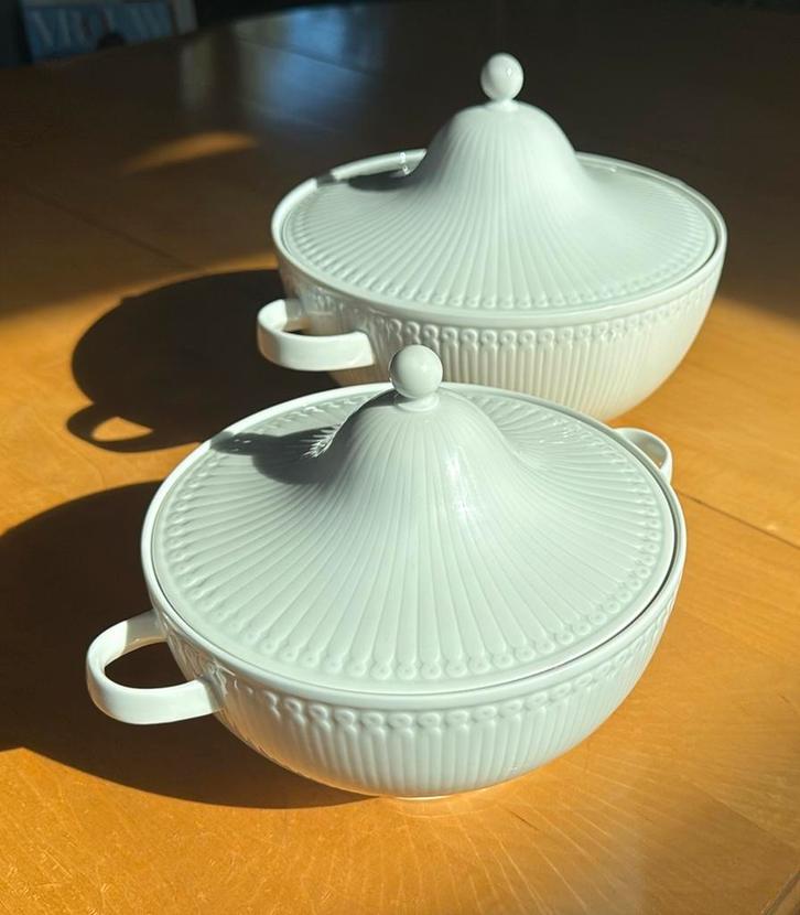 2 dekschalen Hutschenreuter (Lorenz) uit de jaren 70, Antiek en Kunst, Antiek | Servies los, Ophalen of Verzenden