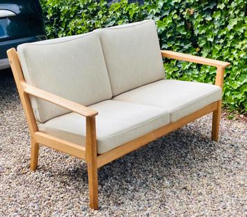 Hans J. Wegner vintage Deense 2-zits bank Getama GE265 beschikbaar voor biedingen