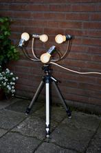 Vintage Industrieel Vloerlamp  ( foto studio), Huis en Inrichting, Lampen | Vloerlampen, Ophalen, Gebruikt, Vintage, Glas
