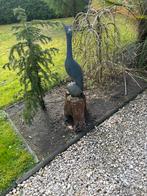 Springstone Vogel uit Zimbabwe - 79 cm, Tuin en Terras, Tuinbeelden, Ophalen of Verzenden, Gebruikt, Steen, Dierenbeeld