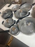 Pannenset Karaz - Complete Keukenuitrusting, Huis en Inrichting, Keuken | Potten en Pannen, Overige materialen, Gebruikt, Inductieplaat