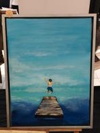 Mooi schilderij incl baklijst afm 30x40 cm, Antiek en Kunst, Kunst | Schilderijen | Abstract, Ophalen of Verzenden