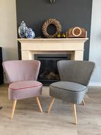 Cocktail stoelen, Twee, Zwart, Ophalen of Verzenden, Zo goed als nieuw