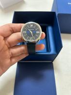 Donkerblauwe horloge Swarovski, Sieraden, Tassen en Uiterlijk, Horloges | Heren, Ophalen of Verzenden, Zo goed als nieuw, Staal
