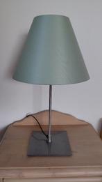 Mooie schemerlamp, groene kap, Huis en Inrichting, Lampen | Tafellampen, Ophalen, Zo goed als nieuw, Stof, 50 tot 75 cm