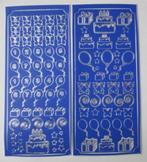 Zb14 2x STICKERVEL HOBBY KNUTSELEN VLINDER BALLON TAART, Materiaal, Siemensstrasse 21, 59199 Bönen, Duitsland, Nieuw, Ophalen of Verzenden