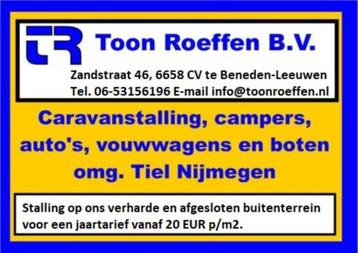Stalling voor caravan en camper  omg. Tiel / Nijmegen buiten beschikbaar voor biedingen