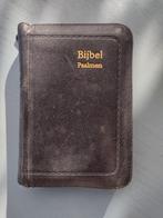 Bijbel psalmen in etui van leer met rits, antiek!, Ophalen of Verzenden, Nederlandsch Bijbelgenootschap