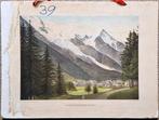 Chamonix en de Mont Blanc, Antiek en Kunst, Antiek | Schoolplaten, Ophalen, Geschiedenis