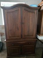 Houten Kast, Tafel & 6 Stoelen - Landelijke Stijl, Huis en Inrichting, Complete eetkamers, Ophalen, Gebruikt, Landelijk, 4 tot 6 stoelen