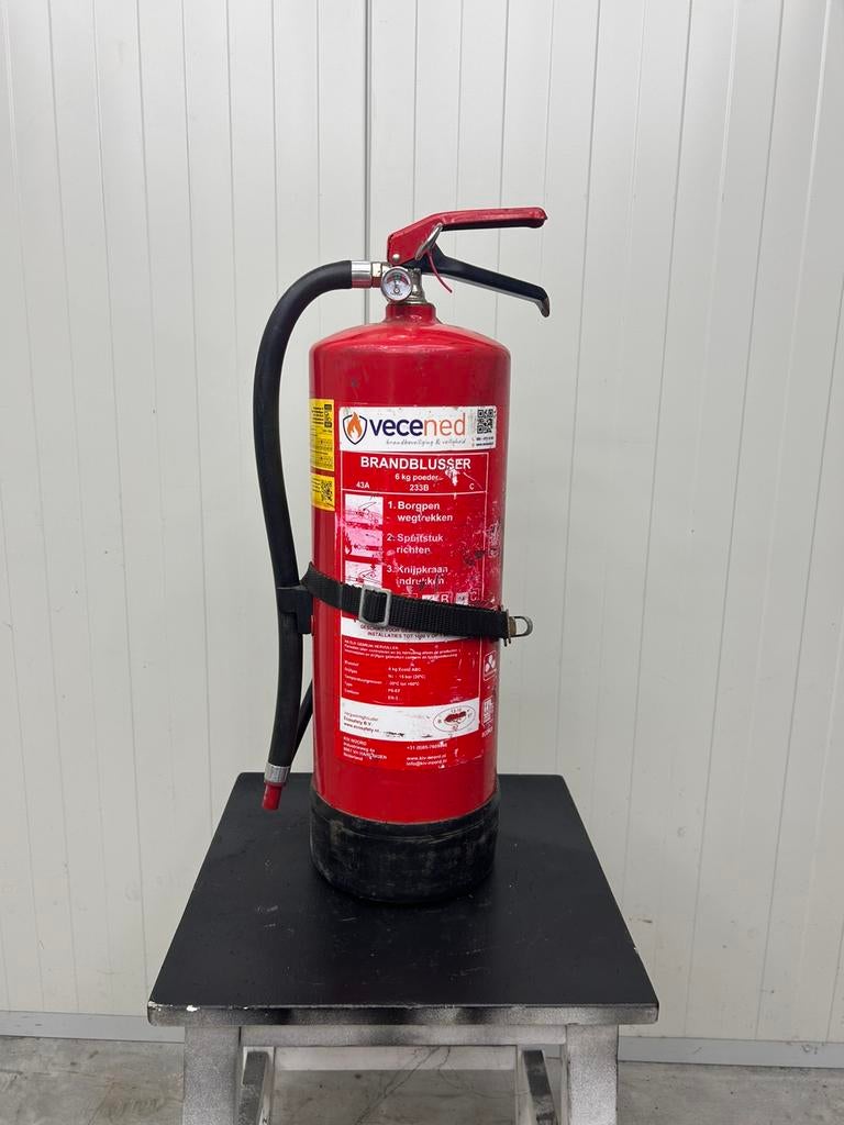6 kg Poeder Brandblusser ABC – Werkplaats / Garage / Boot, Ophalen of Verzenden, Zo goed als nieuw