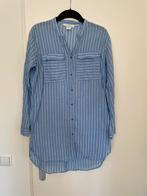 Blauw met wit gestreepte lange blouse/tuniek van h&m maat 36, Blauw, H&M, Ophalen of Verzenden, Zo goed als nieuw