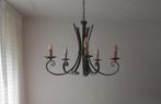 Rustieke oude landelijke kroonluchter lamp incl 5 lampen Eh, Ophalen of Verzenden