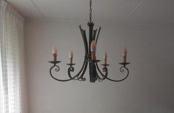Rustieke oude landelijke kroonluchter lamp incl 5 lampen Eh beschikbaar voor biedingen