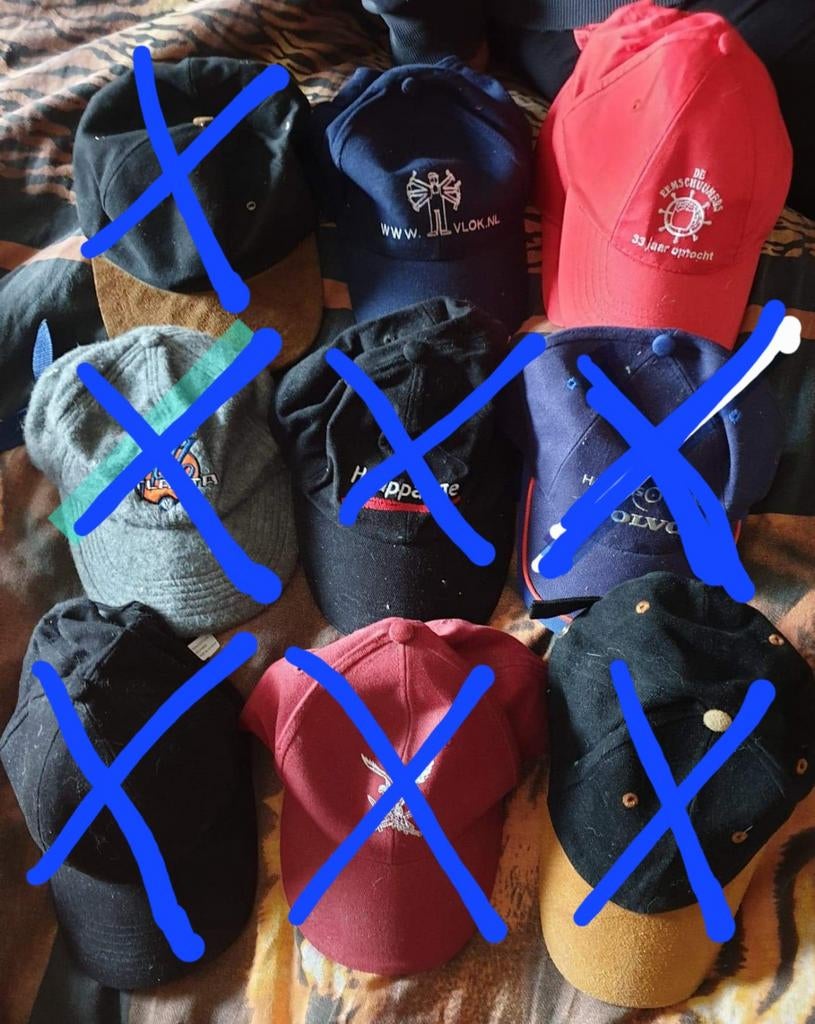 3 Petten - Eemschuumers Dubbel, Kleding | Heren, Hoeden en Petten, Diverse, One size fits all, Ophalen of Verzenden, Pet